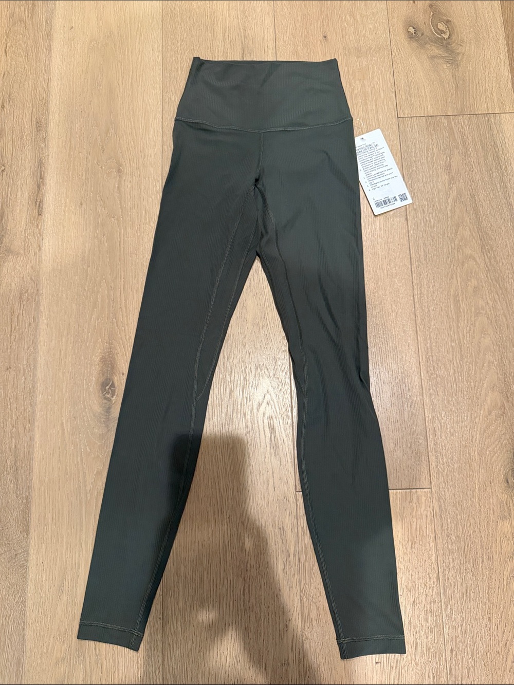 lululemon NWT align  Ribbed High-Waist Leggings - Dark Green